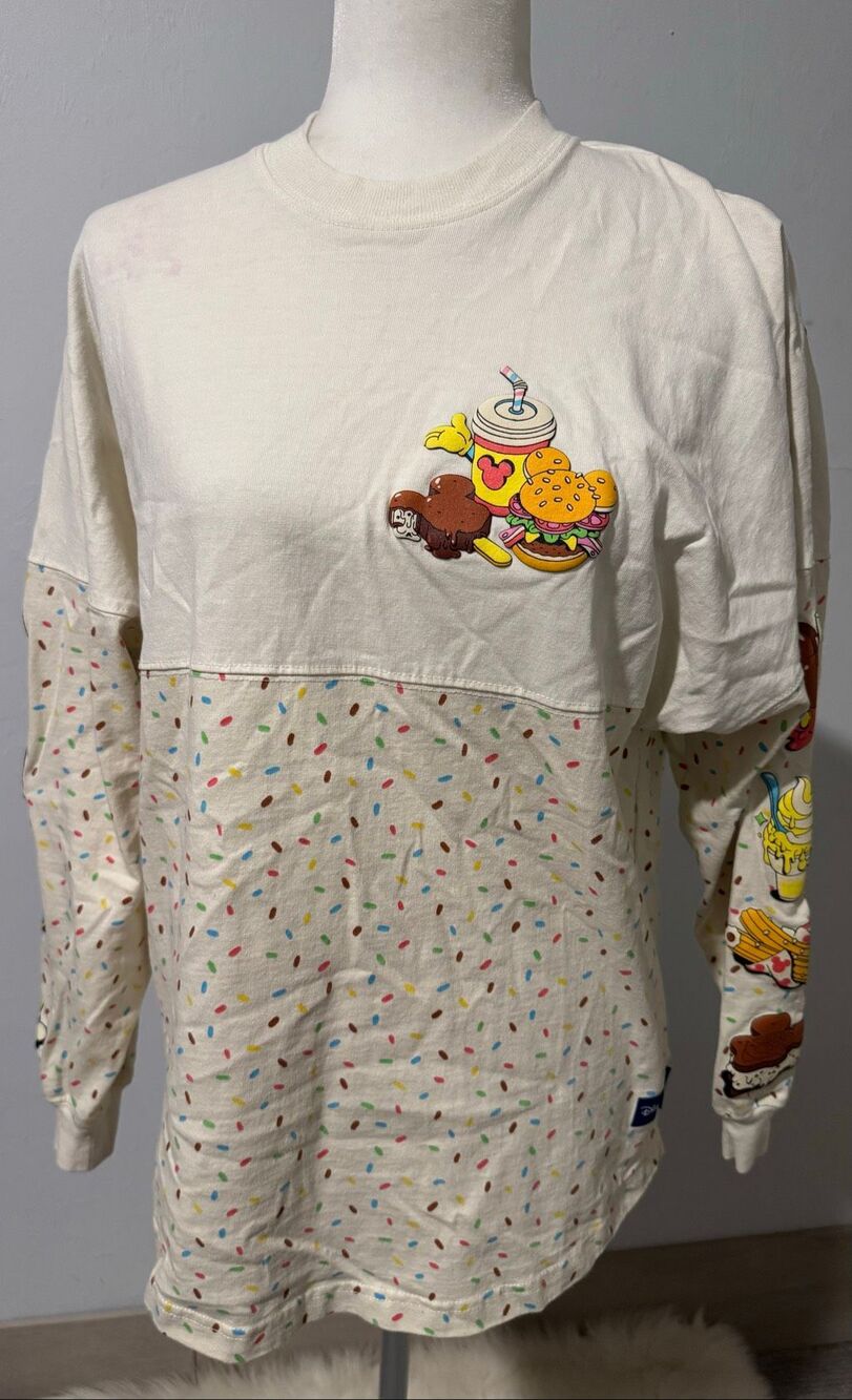 Disney snack Spirit Jersey puffy graphic long sleeve XS